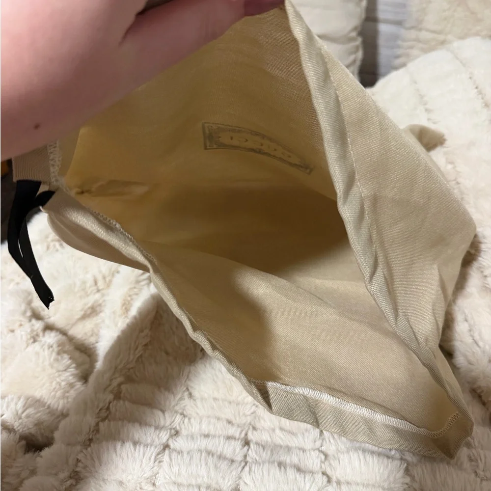 Beige Drawstring Dust Bag